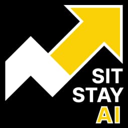 Stacked Logo on Black